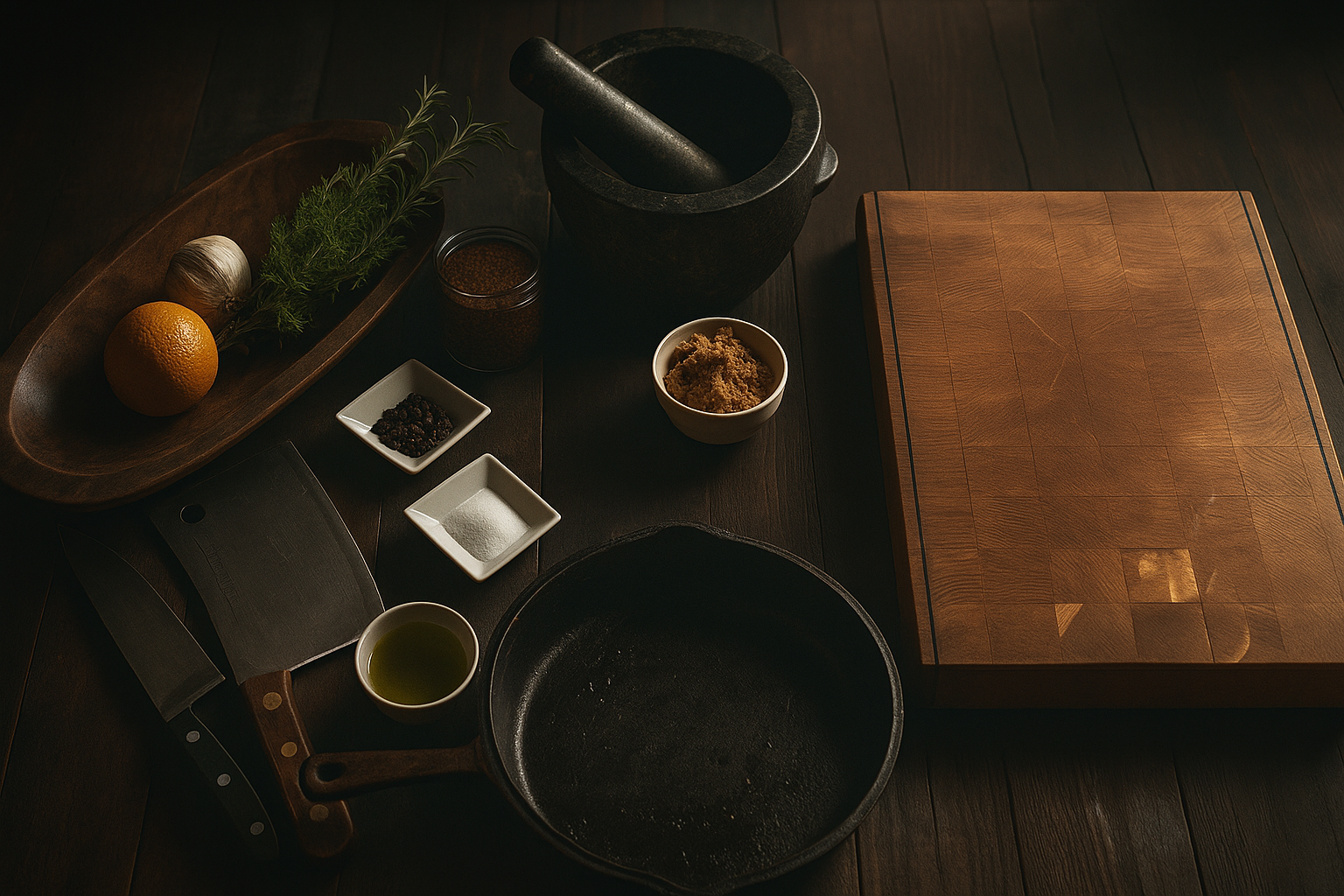 A vibrant group of cooks enjoying a colorful dish